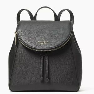 Kate spade Leila medium flap backpack black